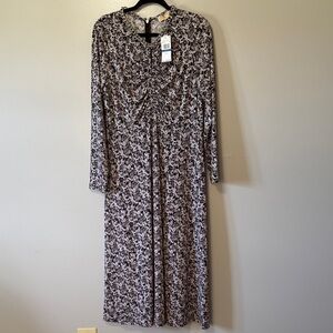Michael Kors Black and White Patterned Dress- XL D-134